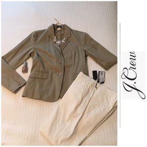 J. Crew Factory Summer Khaki Blazer